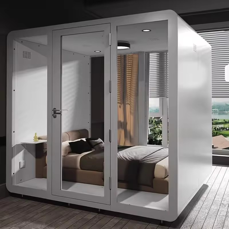 GYC-05 Prefab Detachable container house apple capsule office tiny house, indoor apple cabin office pod garden office pods