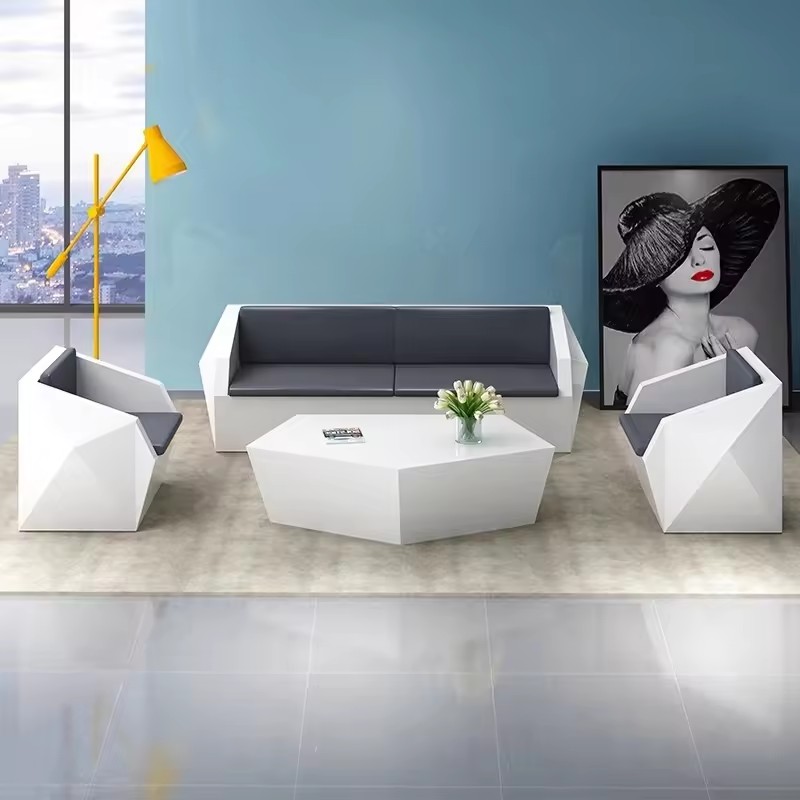 SF-40 escritorio office furniture commercial modern reception sofa office couch leather office sofa set furniture