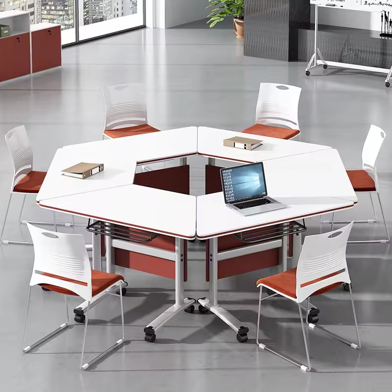 HYZ-49 escritorios de oficina office furniture modern conference table and chairs folding desk foldable table folding table