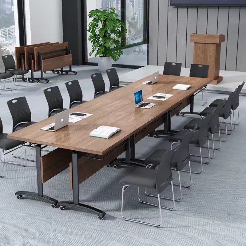 HYZ-24 wooden office furniture round meeting desk conference room tables and chairs modern conference table office meeting table