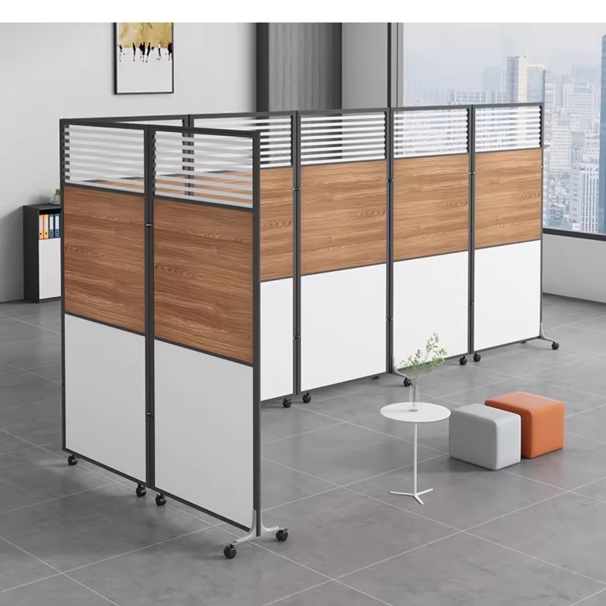 YDPF-012 modern foldable screen movable partition office table divider partition panel wall office partitions wall